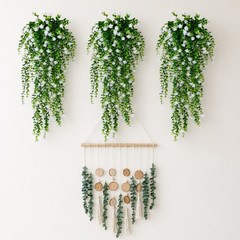 Artificial Plant Fake Eucalyptus Wall Hanging Flower Wedding Garden Home Decor
