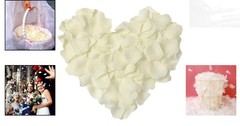Versatile 1000 Pcs Ivory Silk Rose Petals for Weddings, Showers & Celebrations