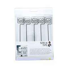5pk David Tutera Card or Table Number Holder – Cube Base Black 7 inches Wedding
