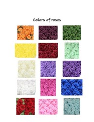 Small rose and baby breath bridal bouquet..you pick colors