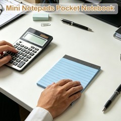 6 Pcs Writing Note Pads, 3 x 5 Inch A7 Lined Refill Paper, Pink