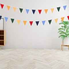 Multicolor Fabric Banner 10M for Party For Birthday Wedding Decoration