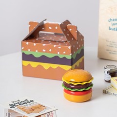 Tuchaca Mini Ceramic Sauce Plates Sets 6 Pieces Cute Hamburg Style Dessert