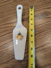 Vintage Decorative Porcelain Cake Server Cutter Holiday Wedding Birthday Etc.