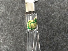 Waterford Crystal Wedding Cake Server 11″ Serrated Edge Logo Sticker Ireland