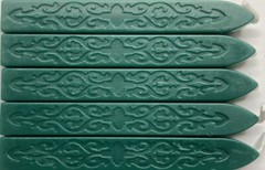 Pine Green (solid color) Sealing Wax (with wick) – 5 Sticks