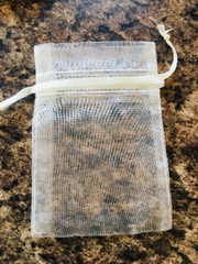 50 Bird Seed «Toss Me» Ivory Bags – Wedding Favors, All Natural, Eco-Friendly