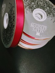 #3 McGinley Satin, Valeria Red, 100 Yard Acetate Ribbon 9/16″ for Corsages/Bows