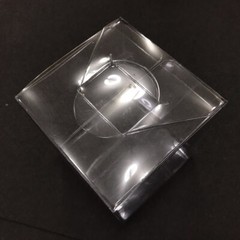 10X Clear Simple Storage Case PVC Gift Transparent Packing Boxes 4X4X8cm