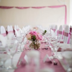 4pc 12″x 108» Pink Satin Table Runner Bright Silk Smooth Wedding Party Banquet