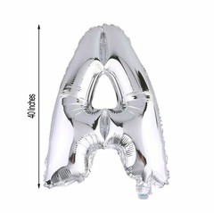 1 pc Silver 40″ LETTERS Festive Mylar Foil Balloon Party Birthday Decorations