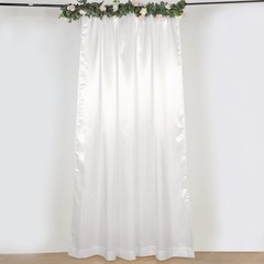 8×10 ft IVORY Satin CURTAIN Wedding Photography Backdrop Panel Party Decorations