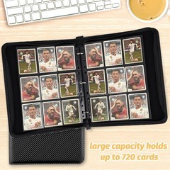 GERMUN 9 Pocket Trading Card Binder,720 Cards,40 Top-Loading Pages, Double Si…