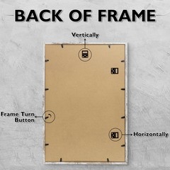 16×24 Picture Frame Set of 4, Display 11×14 Photo with Mat or 16×24 Poster wi…