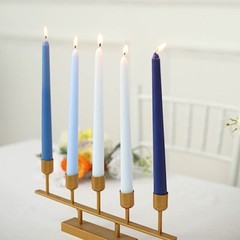 12 Blue Premium 10″ Taper Candles Unscented Dinner Party Wedding Decorations