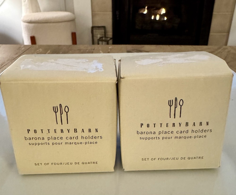 Pottery Barn Barona Place Card Holders 2 Boxes