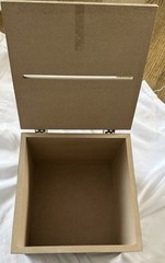 Studio His & Hers» wooden well wishes box 7 1/2 Inches Square Box With Lid .