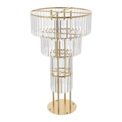 2PCS Flower Stand With Pendants 4-Tier Elegant Flower Stand for Party Weddings