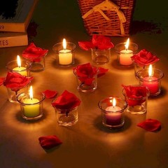 72 Packs Ivory Votive Candles, Unscented Small 1.5 Inch by 1.25 Inch Bulk Wax…