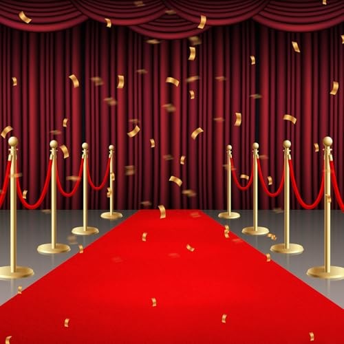 450GSM Extra Thick Red Carpet Runner for Party & Events, 4ft x 30ft Heavy Duty