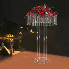 Wedding Flower Stand Flower Holder Single Tier Acrylic Wedding Flower Stand