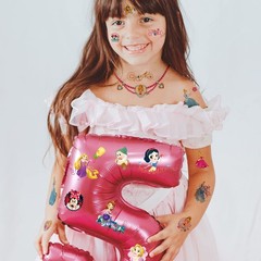 Princess Tattoos Kids, 40 Sheets Cartoon Tattoos Party Favor Set for Girls Bo…