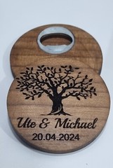 wedding favors for guests, Customized Wood Makeup Hand Bottle Opener(25 pieces)