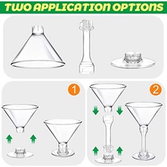 Mini 5 oz Plastic Martini Glasses – Disposable – Mini 100