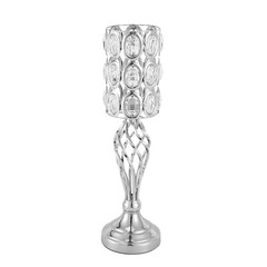 10PCS Silver Vases Wedding Centerpieces Flower Stand Table Decor Flower Vase