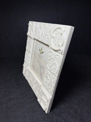 Raj Resin Pearly White “LOVE” Picture Frame 5×5 Wedding Bridal