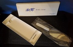 Vtg Capco Sheffield England Cake Pie Cutter Brides Server Pearlized Handle NIB