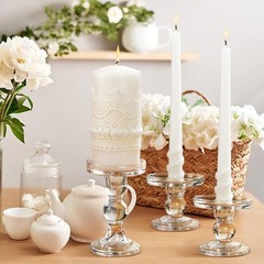 Classic Unity Candles & Glass Holders Set – Perfect for Weddings & Celebrations