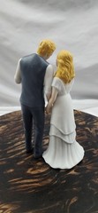 Weddingstar Porcelain Cake Topper Blonde Bride & Groom » We Did» Banner