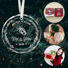 Wedding Gifts – Mr and Mrs Married Wedding Ornament 2025 – Just Color-10