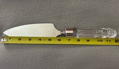 Waterford Crystal Wedding Cake Pie Server 12″ Serrated Steel Blade