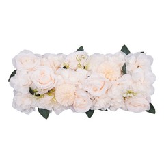 6* Dining Table Flower Centerpieces Silk Champagne Rose Flower Arrangement Deco