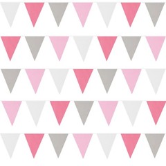 Reusable Fabric Bunting Banner with Soft Cotton Triangle Flags 10M/33 Ft Long