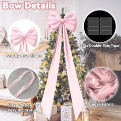 Giant Bow Decoration,78×18 Inch Big Bows Giant Ribbon Tie for Satin Pink