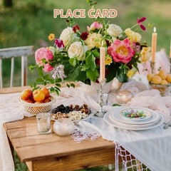 30Pcs Transparent Acrylic Name Card Holders for Wedding and Party Table Display