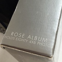 Vtg Royal Limited «Silver» Photo Rose Mini Album NIB Holds 80 4×6 #21546