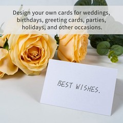 Place Cards for Table Setting, 50 Pcs Blank Table Name Card – 3.7×2.48 In