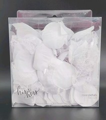 White Silk & Lace Rose Petals 300ct Wedding Flower Girl Party Special Occasion