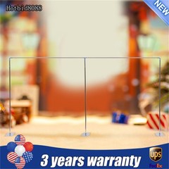 3X6M Telescopic Curtain Wedding Backdrop Stand Support Frame Pipe Pole Kit