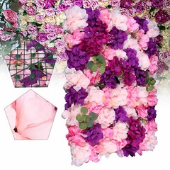 6*Artificial Flower Wall Panel Indoor Outdoor Flower Wall Panel For WeddingDecor