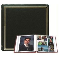 Pioneer X-Pando Post Bound Magnetic Page Photo Album, Holds 20 11×11″, Green