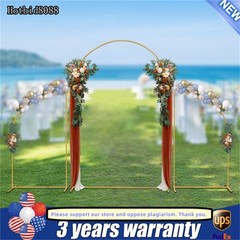 Metal Arch Backdrop Stand Gold Wedding Arch Stand Set of 3 for Party Decor
