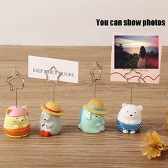 4Pcs,Cute Table Number Holders,Memo Clips Holder,Place Card Multi Color