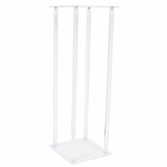 2Pcs Acrylic Flower Stand Column Vase Rack Wedding Centerpieces Tabletop Decor