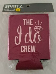 Spritz Bridal Party Favors Can Coolers «The I Do Crew» 5 qty Burgundy New
