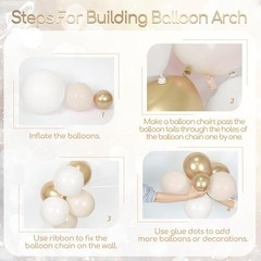White and Gold Birthday Decorations for Women with Sand White Metallic Gold